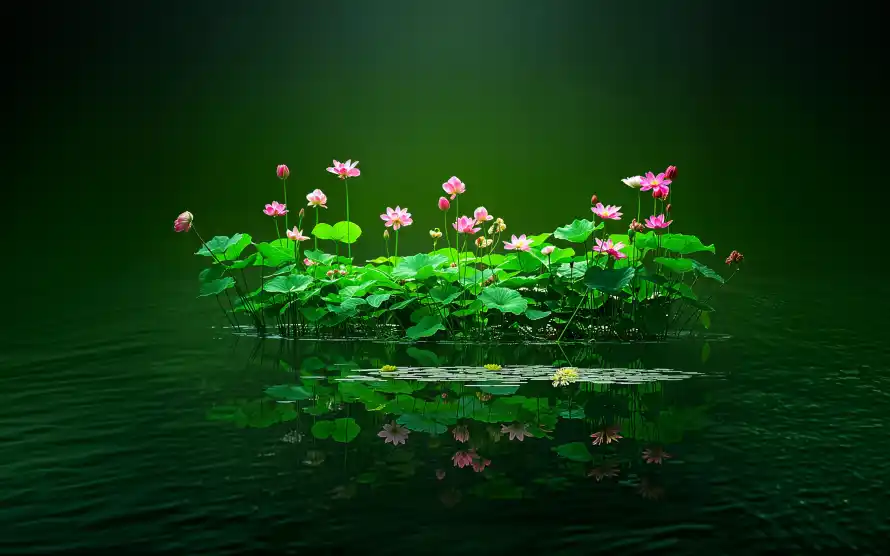 4k倒影壁纸-壁纸 - 水面-电脑「哲风壁纸」
