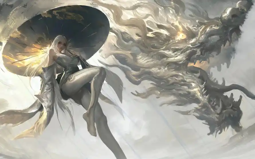 3k古风壁纸-龙 - 国风-插画「哲风壁纸」