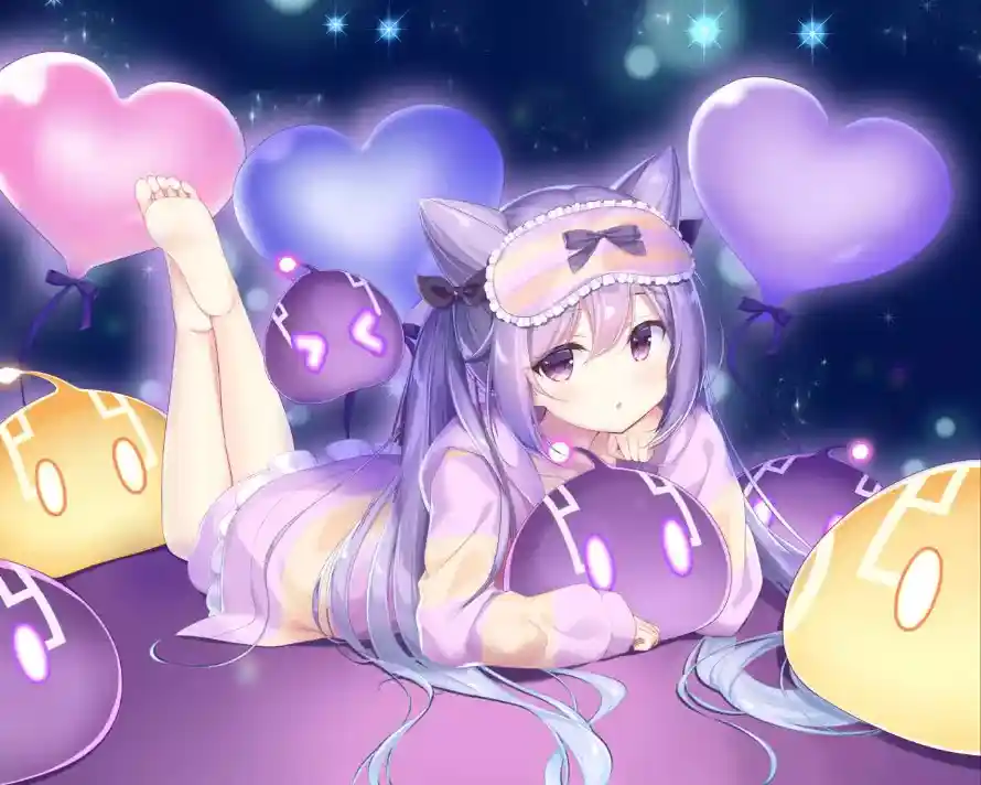 4k刻晴壁纸-原神 - 夜景-猫耳「哲风壁纸」