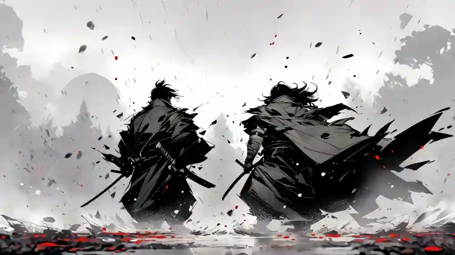 3k写意壁纸-刀剑 - 刀战-古风「哲风壁纸」