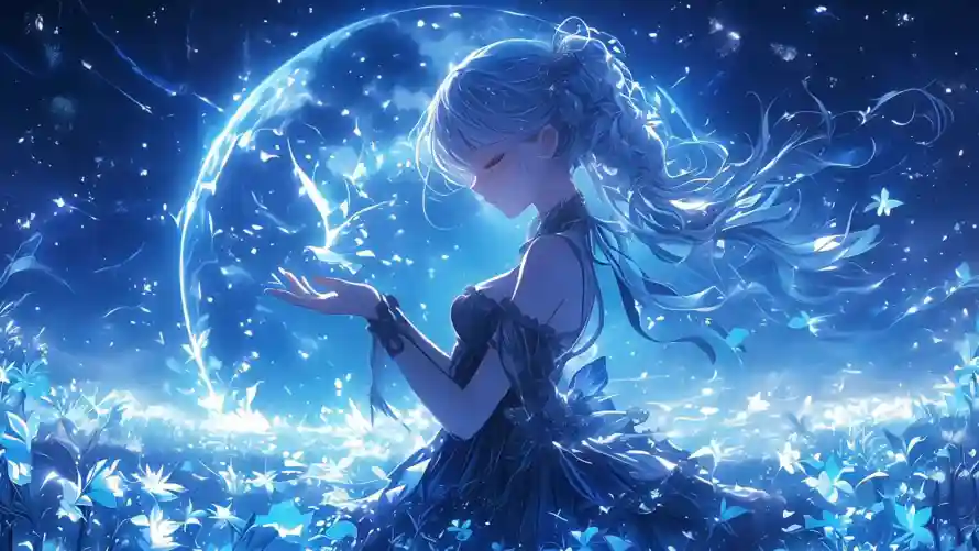 4k星尘壁纸-星空 - 月夜-梦幻「哲风壁纸」