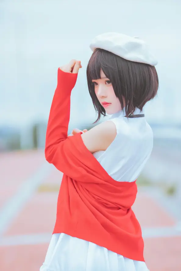 4k户外壁纸 - 短发 - 加藤惠 - 桜桃喵「哲风壁纸」