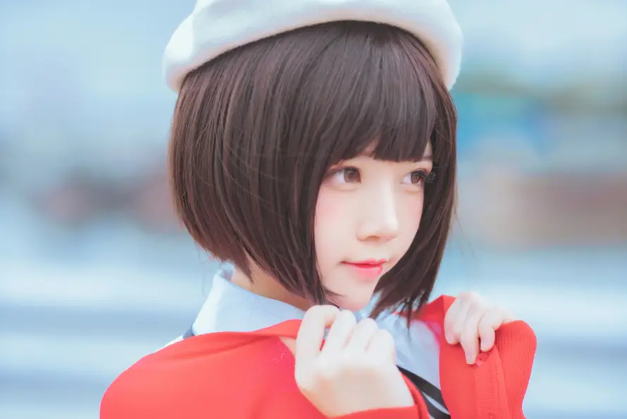 8k可爱壁纸-少女 - 短发-加藤惠「哲风壁纸」