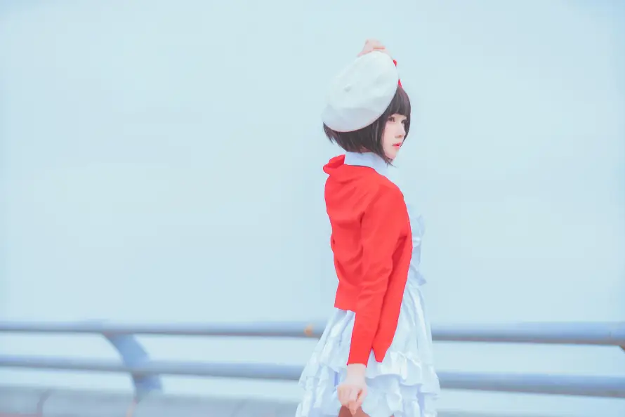 8k外景壁纸-短发 - 美女-加藤惠「哲风壁纸」