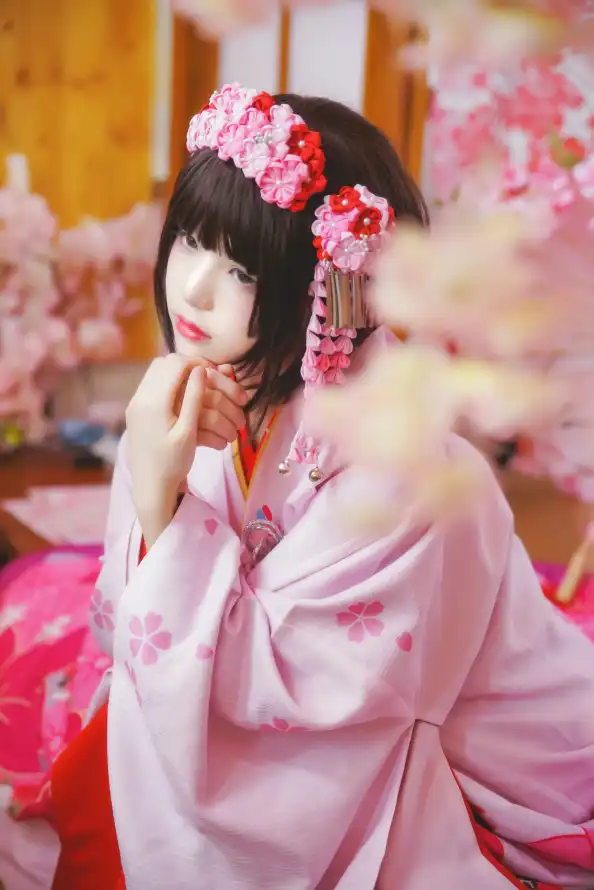 4k发饰壁纸 - 和服 - 女生 - 日系「哲风壁纸」
