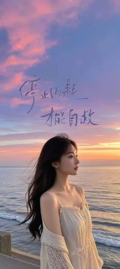 4k壁纸壁纸 - 大海 - 少女 - 手机「哲风壁纸」