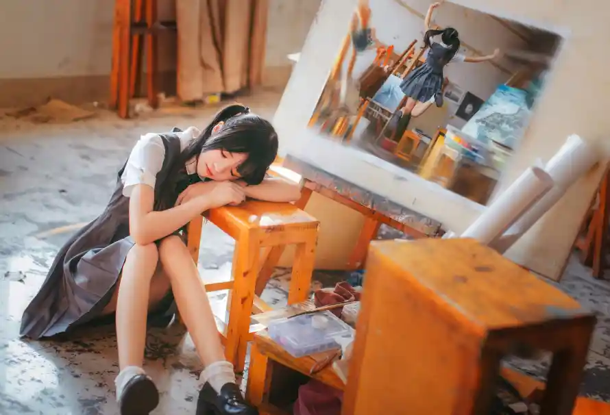 6k写真壁纸-jk - 少女-校服「哲风壁纸」