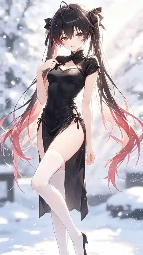 4k冬日壁纸 - 壁纸 - 少女 - 手机「哲风壁纸」