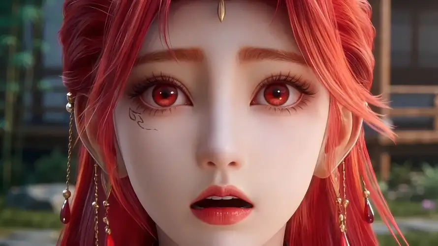 4k3D壁纸-古风 - 国漫-红发「哲风壁纸」