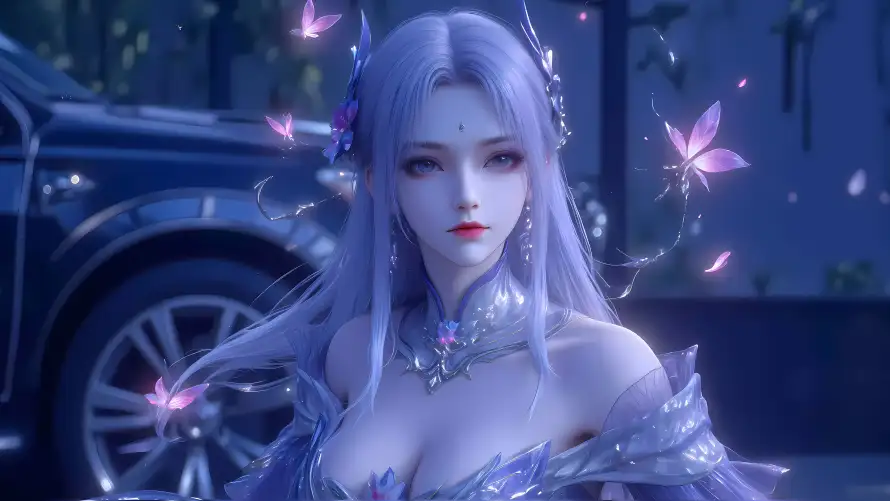 7k国漫壁纸-夜景 - 女神-玄幻「哲风壁纸」