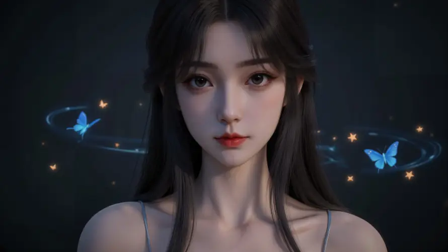6k国漫壁纸-美女 - 长发-雪琳「哲风壁纸」