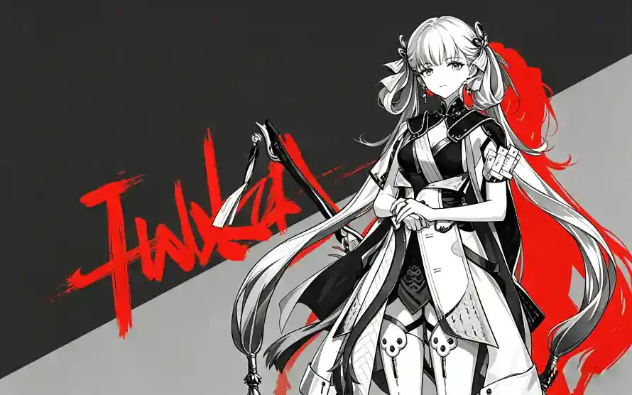 3k今夕壁纸-国风 - 少女-撞色「哲风壁纸」
