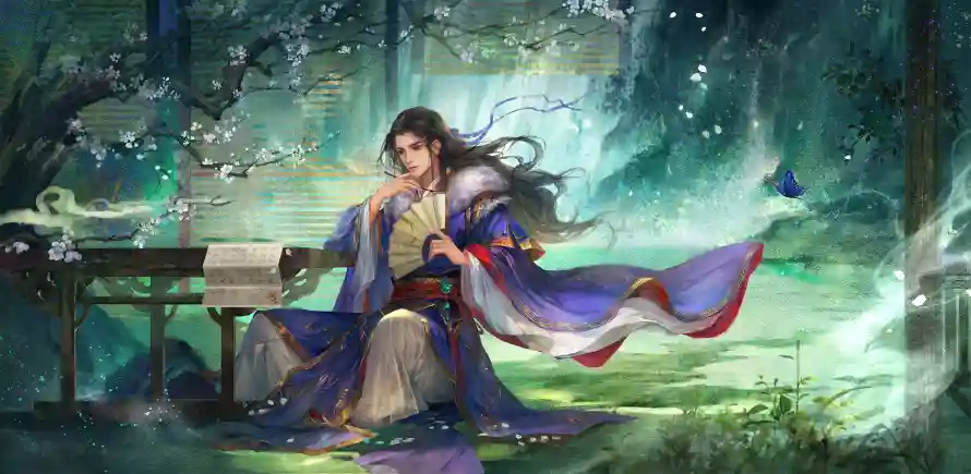 3k古风壁纸-国风 - 林间-武将「哲风壁纸」