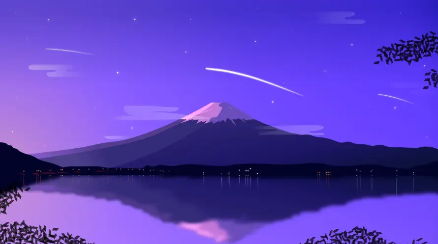 4k倒影壁纸-山 - 夜景-星空「哲风壁纸」