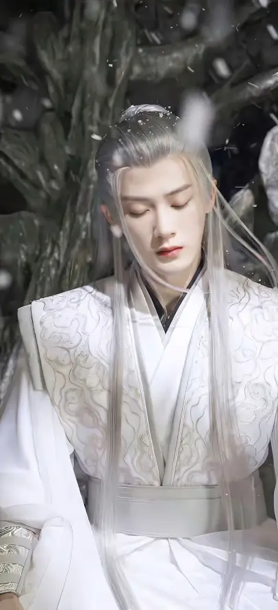 4k古装壁纸 - 古风 - 男神 - 白发「哲风壁纸」