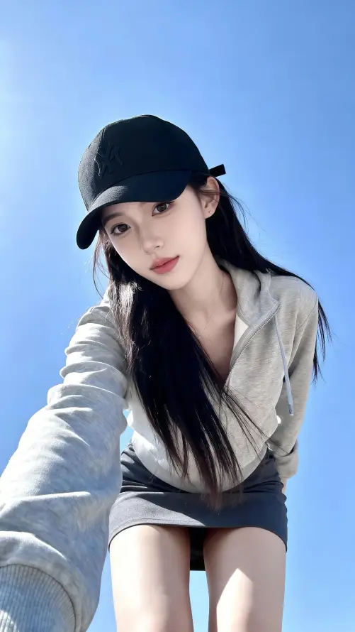 4k壁纸壁纸 - 手机 - 美女 - 蓝天「哲风壁纸」