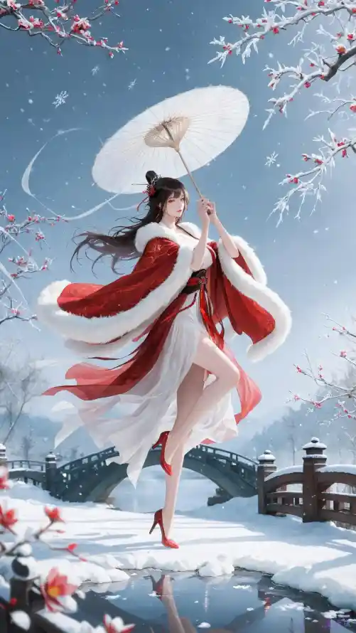 4k冬日壁纸 - 古桥 - 壁纸 - 手机「哲风壁纸」