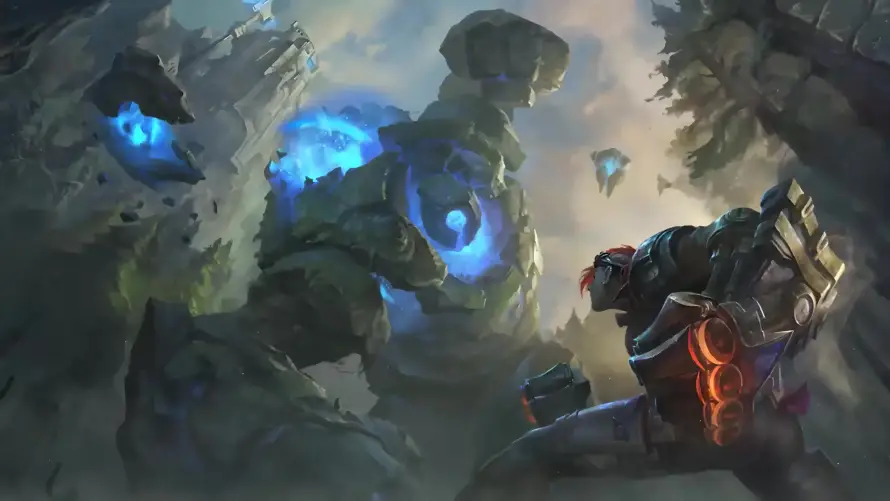 4k橙拳壁纸-蓝光 - 遗迹-MOBA「哲风壁纸」