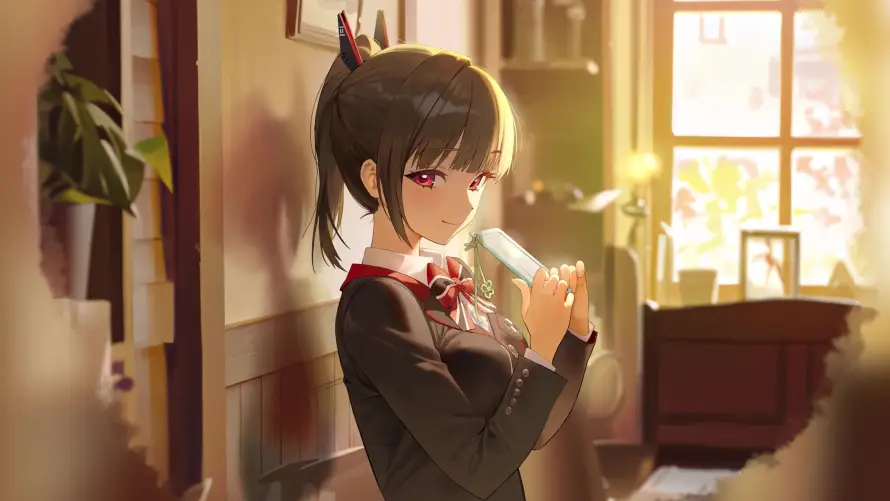 4k午后壁纸-室内 - 少女-神罚「哲风壁纸」