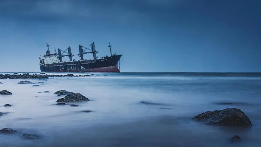 4k壁纸壁纸-搁浅 - 海岸-海景「哲风壁纸」