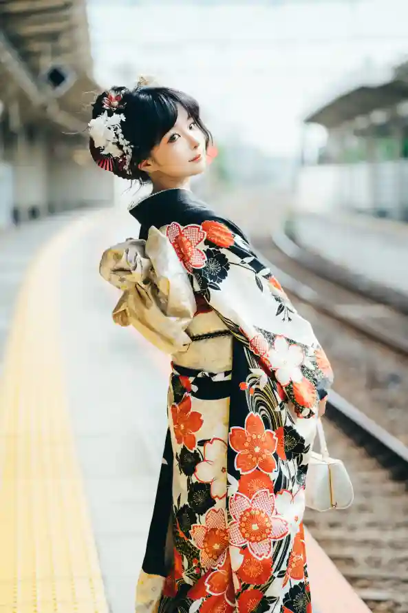 4k印花壁纸 - 发饰 - 和服 - 回眸「哲风壁纸」