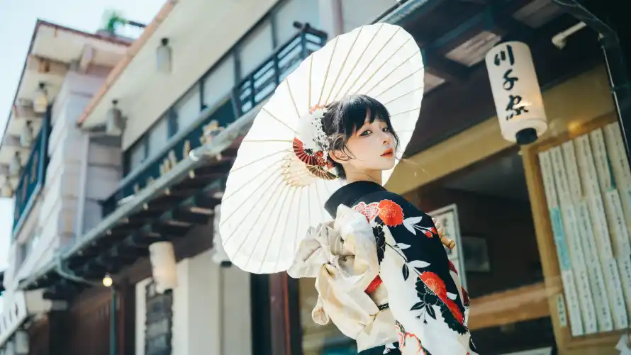6k人像壁纸-发饰 - 和服-和风「哲风壁纸」