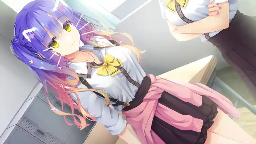 4k校园壁纸-黄瞳 - 黑短裙-jk制服「哲风壁纸」