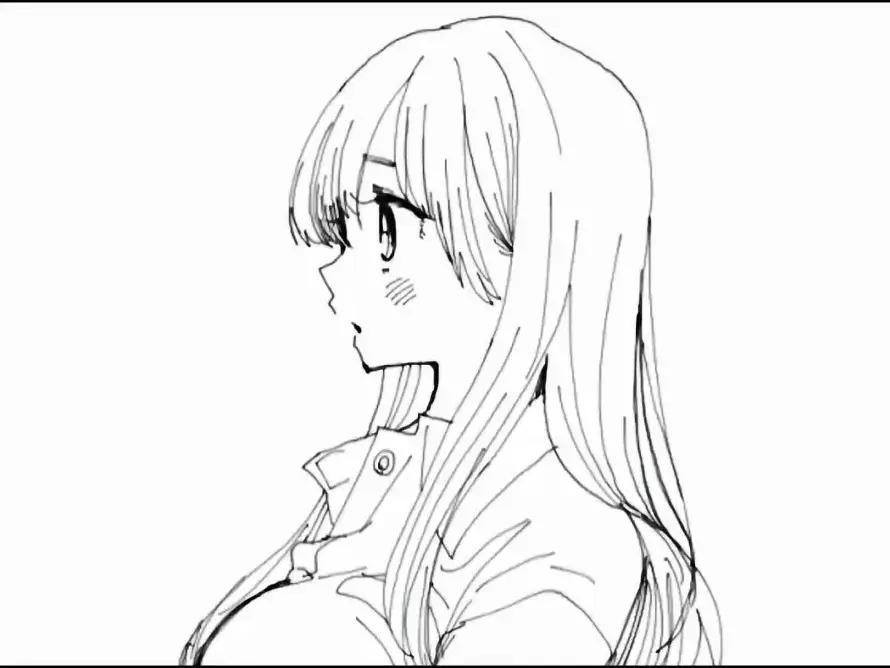 3k侧脸壁纸-动漫 - 少女-手绘「哲风壁纸」