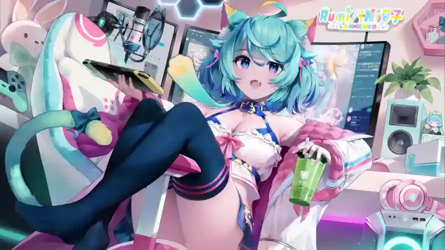3k少女壁纸-异环 - 猫耳-耳机「哲风壁纸」