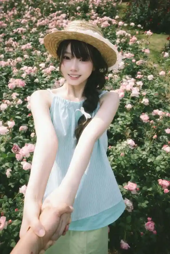 4k夏日壁纸 - 少女 - 微笑 - 户外「哲风壁纸」