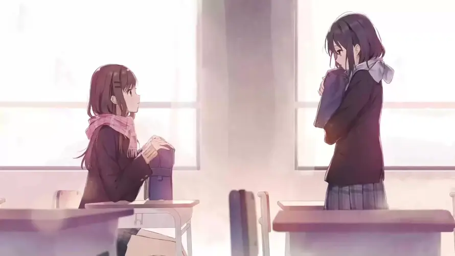 4k冬日壁纸-jk - 制服-围巾「哲风壁纸」
