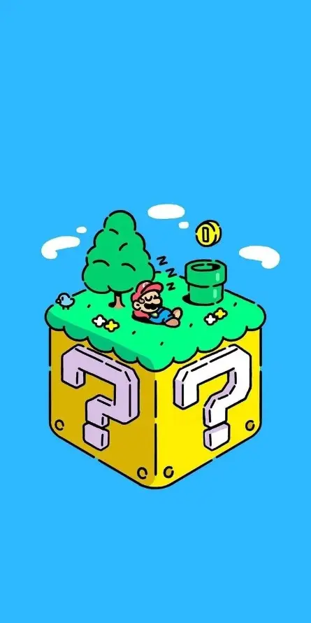 4k卡通壁纸 - 树木 - 睡觉 - 管道「哲风壁纸」