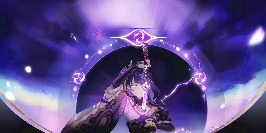 4k原神壁纸-稻妻 - 薙刀-雷神「哲风壁纸」