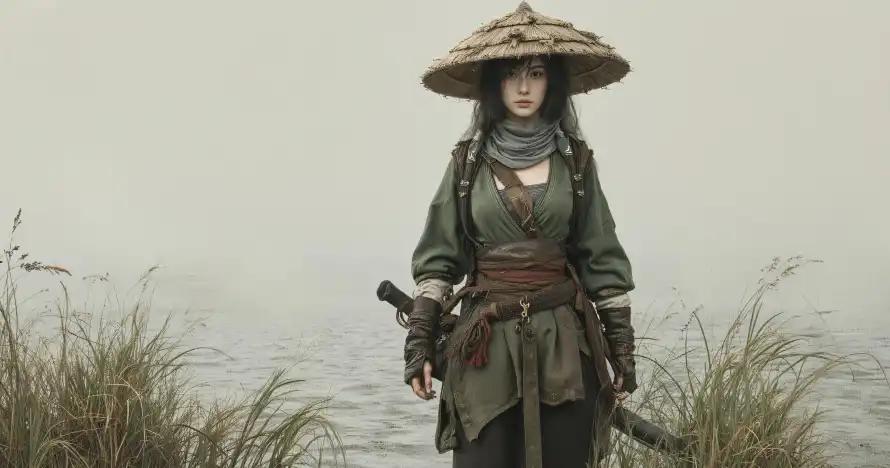 3k佩剑壁纸-侠女 - 古装-古风「哲风壁纸」