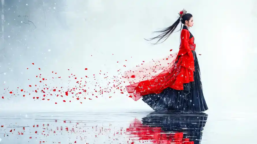 2k倒影壁纸-古风 - 国风-壁纸「哲风壁纸」