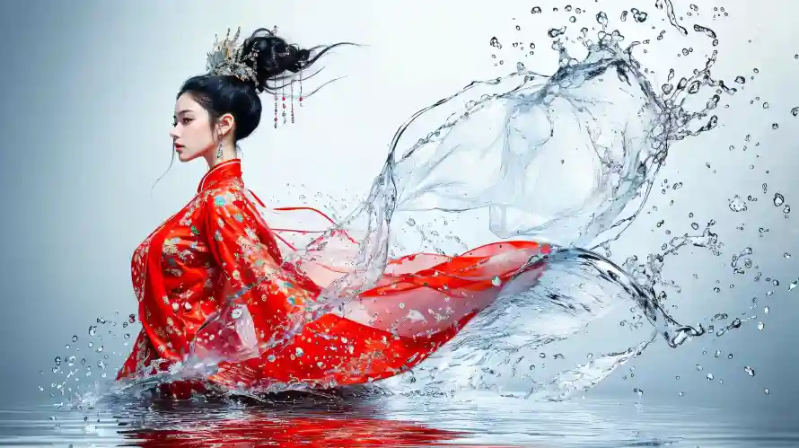 2k侧面壁纸-发冠 - 古装-古风「哲风壁纸」