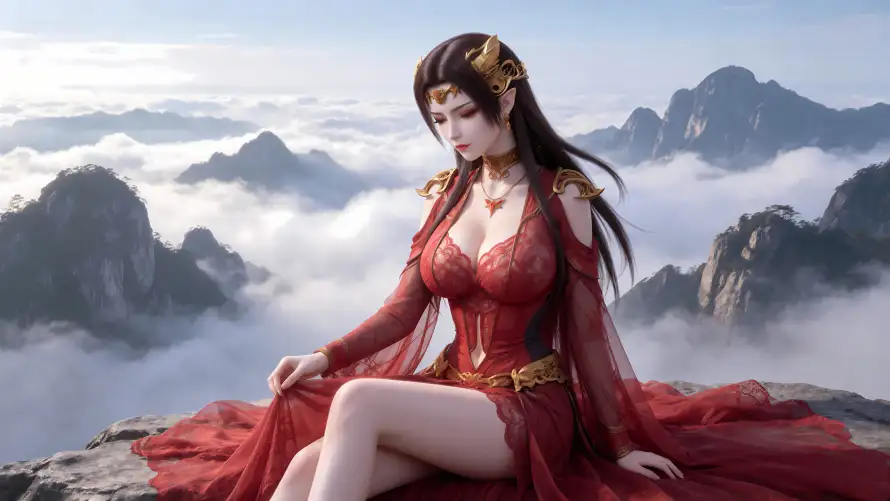 8k云海壁纸-古风 - 国漫-女王「哲风壁纸」