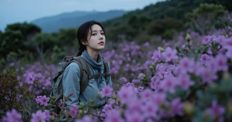 3k壁纸壁纸-女生 - 徒步-户外「哲风壁纸」