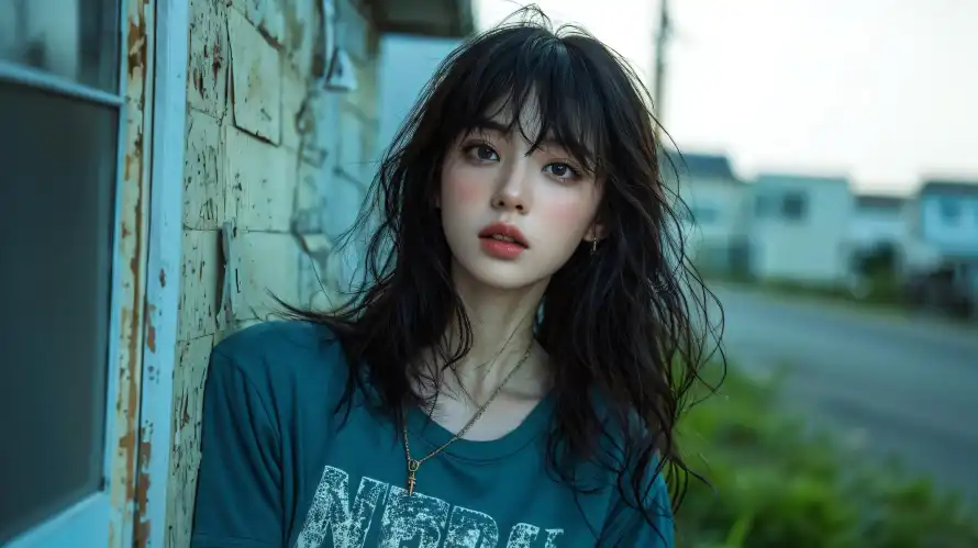 2k写真壁纸-卷发 - 壁纸-女生「哲风壁纸」