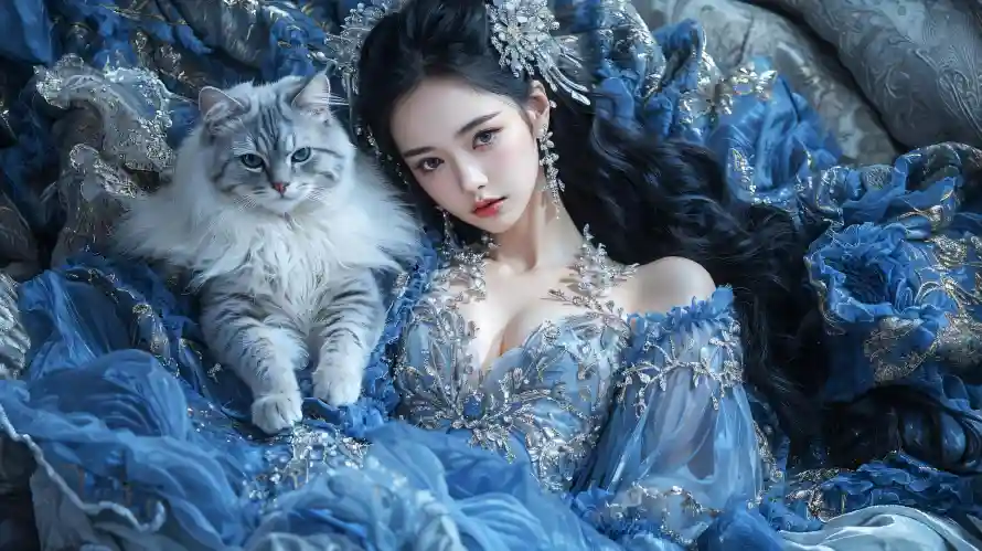 2k壁纸壁纸-宠物 - 电脑-美女「哲风壁纸」