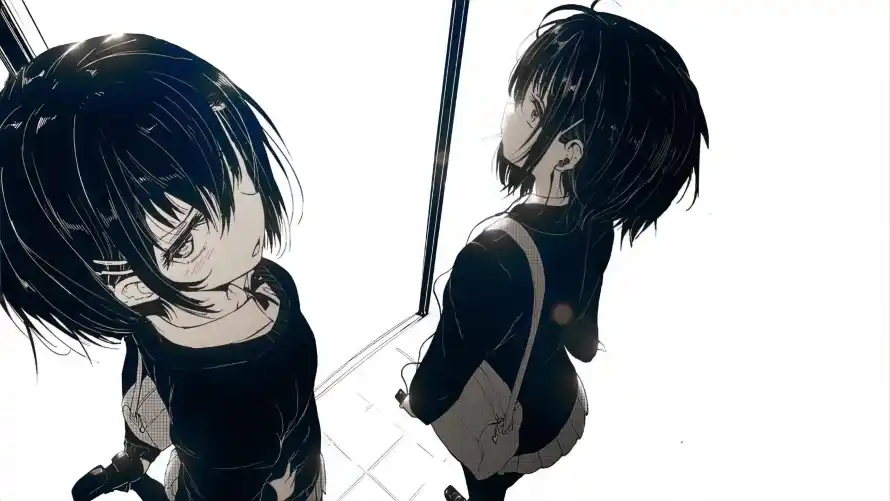 3k少女壁纸-日系 - 短发-闺蜜「哲风壁纸」