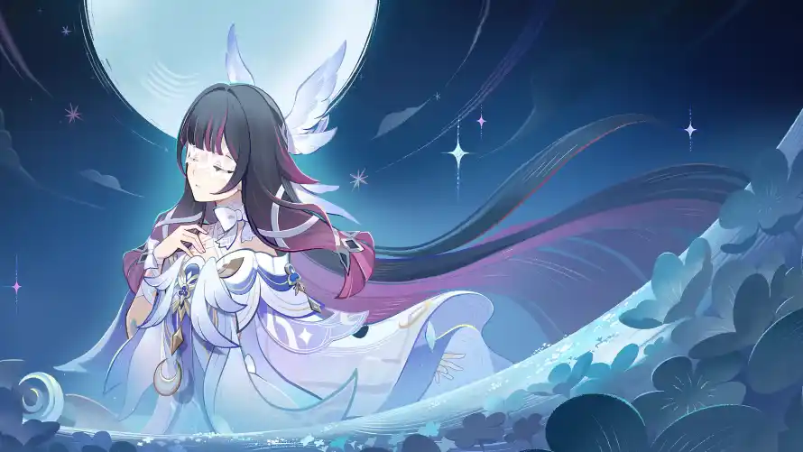 3k原神壁纸-夜晚 - 少女-星空「哲风壁纸」