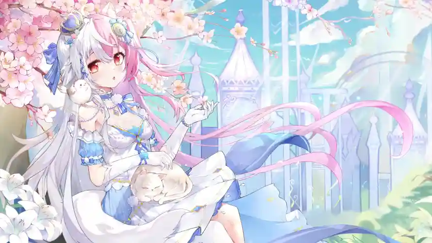 4k城堡壁纸-樱花 - 红瞳-花朵「哲风壁纸」