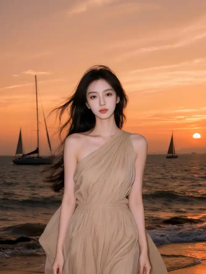4k壁纸壁纸 - 夕阳 - 大海 - 帆船「哲风壁纸」