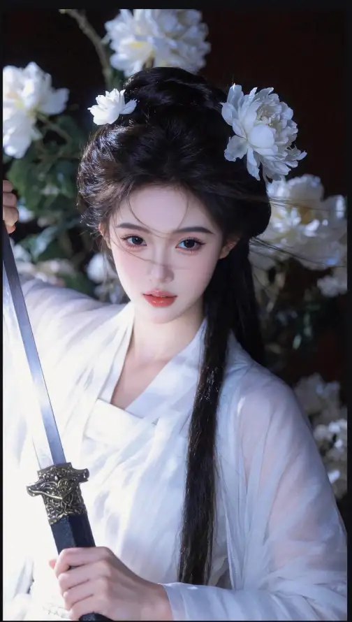 4k人像壁纸 - 侠女 - 发髻 - 古风「哲风壁纸」