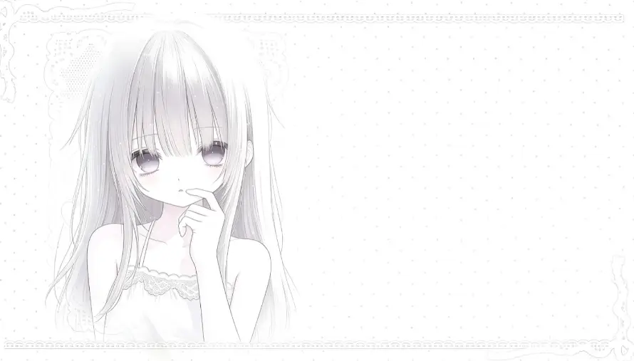 2k少女壁纸-萌 - 日系-白发「哲风壁纸」