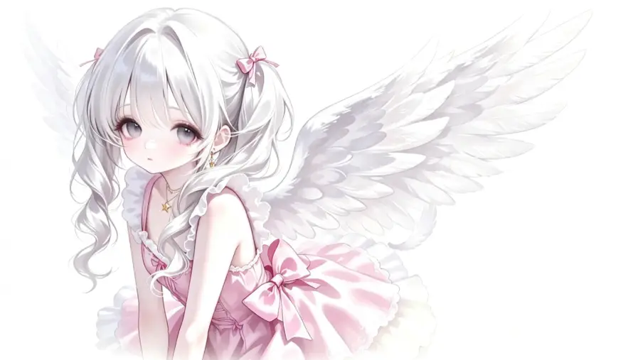 2k可爱壁纸-萌 - 天使-少女「哲风壁纸」