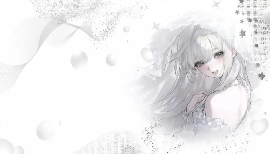 2k回眸壁纸-少女 - 插画-星星「哲风壁纸」