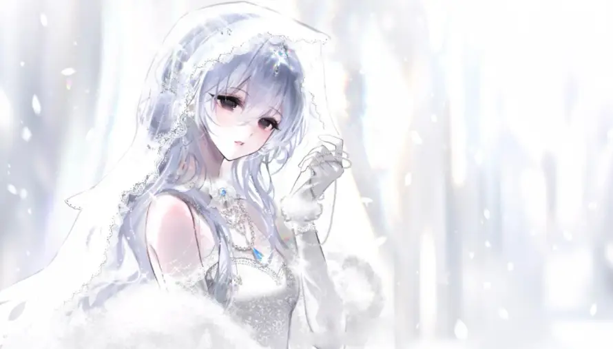 2k可爱壁纸-萌 - 婚纱-少女「哲风壁纸」