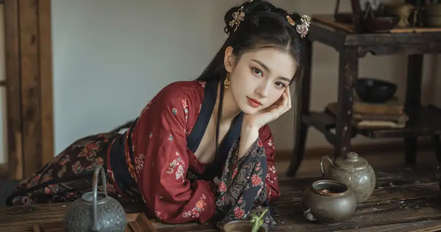 3k发饰壁纸-发髻 - 古装-古风「哲风壁纸」